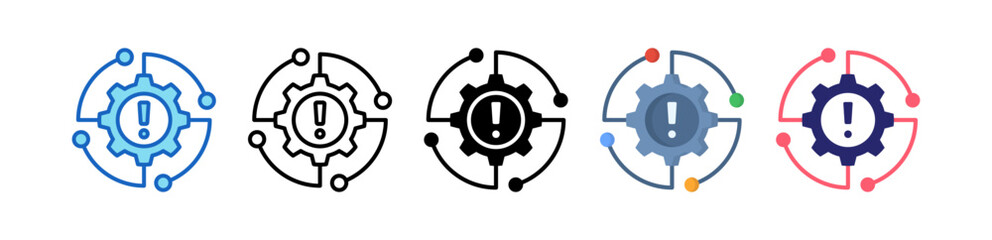 Impact Multiple Style Icon Set Collection. 