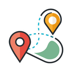 map pointer with pin icon