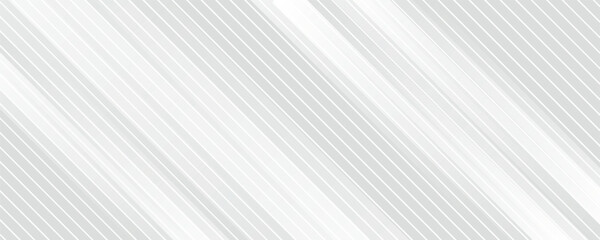 Obraz premium Diagonal grey gradient lines background. Abstract silver stripes wallpaper. Abstract gray tech backdrop. Oblique gris texture for graphic design, poster, banner,