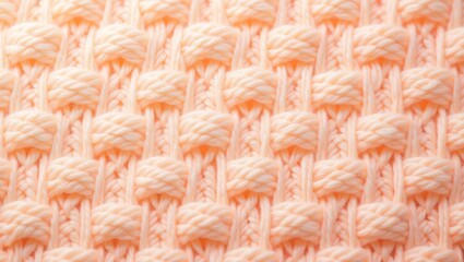 Explore peach knitted fabric texture close up seamless pattern for textile design and backgrounds usage 