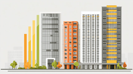 Office occupancy rates reflect economic health; during downturns, even prime city offices struggle to attract tenants.