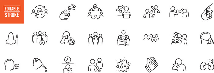 Corporate Business and Management Icon Set – Company, Employees, Team, Leader, Manager, Project, Organization, HR, Task, Productivity, Group, Workplace, Office, Collaboration, Icon