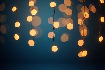 Dreamy bokeh lights background for christmas and holidays decoration and celebration design concept 