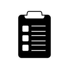 Obraz premium Clipboard Document Checklist Report Fill Icon