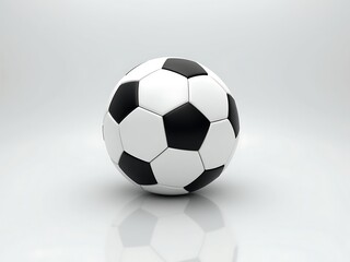 Soccer ball close up white background for sports equipment and recreation game play stock photo image object 