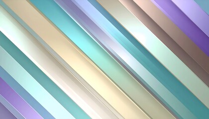 Fototapeta premium Diagonal, pastel-colored stripes