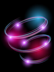 Optical fiber for digital data transmission. Vector illustration. Sketch for creativity.