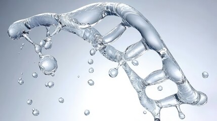 Water's Double Helix: A Visual Metaphor