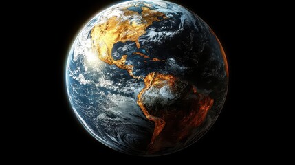 Glowing Earth: A Cosmic View