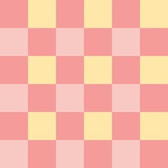 soft warm color grid pattern - seamless vector background in yellow, orange, blue, pink, green pastel tones, playful geometric grid pattern vector in warm pastel palette