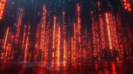 Digital Rain: Abstract Data Streams