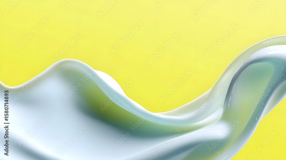 Poster abstract wave-like curve design