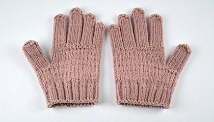 Cozy Knitted Gloves for Winter Fashion with Textured Patterns in Soft Warm Colors