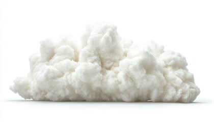 Fluffy White Cloud Isolated on White background

