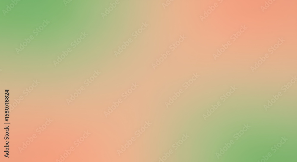 Poster soft and smooth abstract gradient background transitioning between gentle shades of green, peach, an
