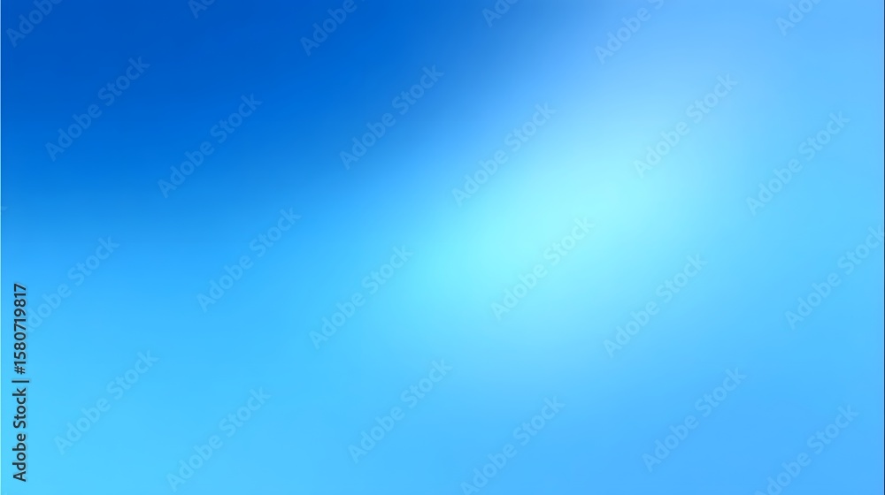 Poster A vibrant blue sky with a soft gradient. long_title:A serene and tranquil image of a clear, blue sky with a subtle gradient fading from lighter to