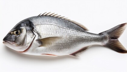 Obraz premium fresh fish isolated on white background