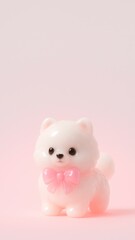 Cute pink puppy charm