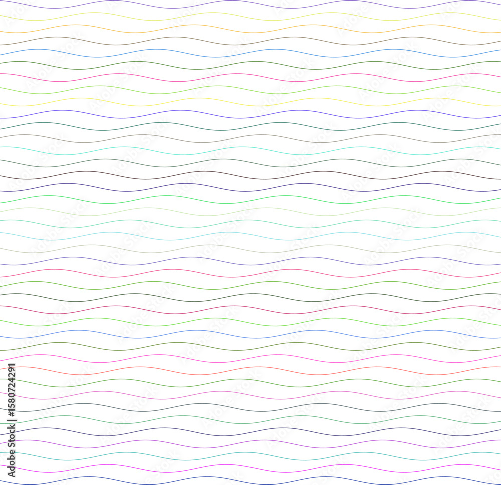 Poster wavy lines a colorful array of serpentine strands