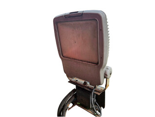 A used outdoor flood light spotlight typically installed in gardens or pathways, ideal for outdoor...