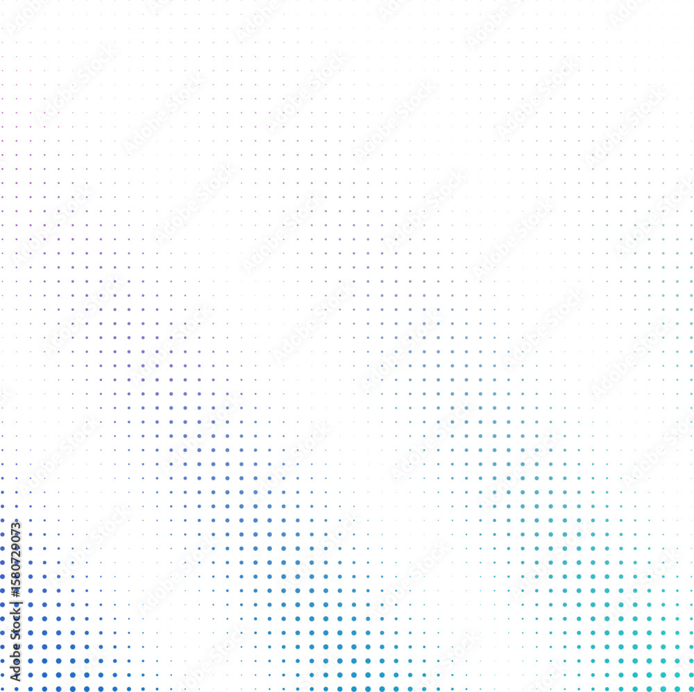 Poster abstract dot gradient composition with diagonal lines and vibrant color transitions