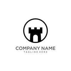 vector logo icon castle
