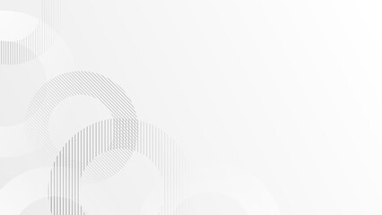 Abstract background. Circles of light grey lines on gradient backdrop