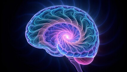 Abstract fractal. Fractal art background for creative design. Decoration for wallpaper, desktop, poster, cover booklet. Print for clothes, t-shirt. Creative illustration for design