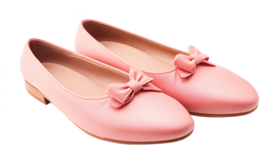 Ballet Flats for Comfortable Footwear and Casual Fashion - Isolated on White Background
