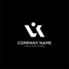 vector logo icon initials LK