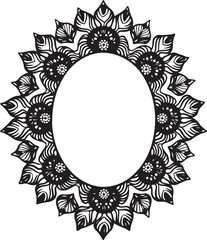 
Vintage Floral Laser Cut Ornamental Frame Set