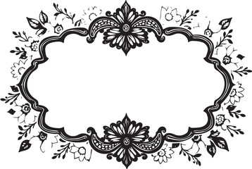 
Vintage Floral Laser Cut Ornamental Frame Set