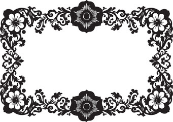 
Vintage Floral Laser Cut Ornamental Frame Set