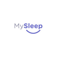 vector logo icon sleeping smile
