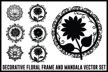 
Vintage Floral Laser Cut Ornamental Frame Set