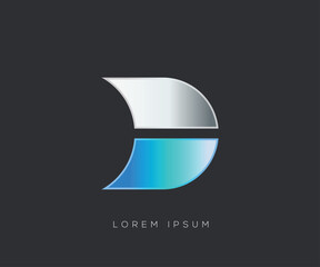 Initial D logo design template