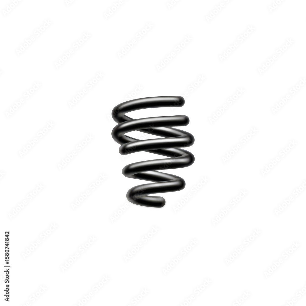 Poster black spring design element isolated on white background for graphic and web design use in various c