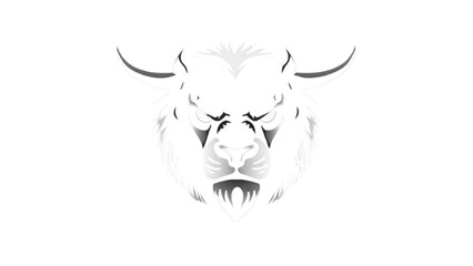 vector illustration of a bull