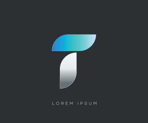 Initial T logo design template