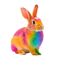 Fototapeta premium rabbit on white background