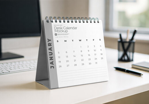 Desk Calendar Mockup 1