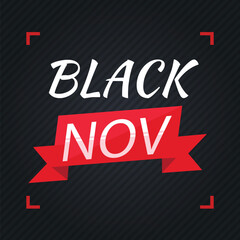 Black november with red 