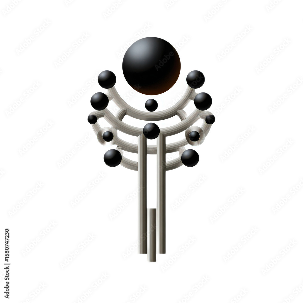 Poster abstract design featuring geometric shapes and contrasting colors creating a modern art composition 