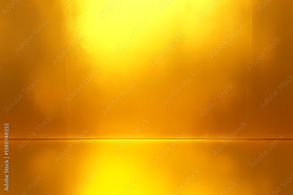 Aufkleber golden yellow background with a horizontal line dividing the image into two sections with a gradient