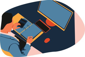 The Accountant work desk