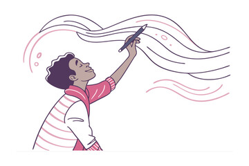 Artist meticulously crafts a large geometric sun symbol with a pointed tool surrounded by abstract shapes and celestial elements