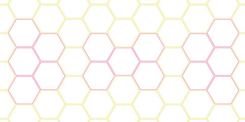 Abstract hexagon polygonal pattern background vector. Surface polygon pattern with glowing hexagon paper texture and futuristic business.