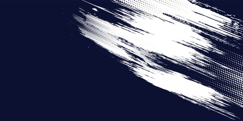 Dots halftone white \u0026 blue color pattern gradient grunge texture background. Dots pop art comics sport style vector illustration