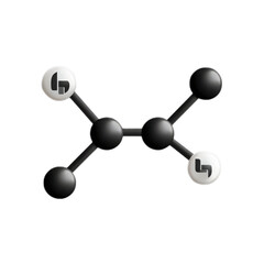 Abstract representation of a molecular structure symbolizing scientific innovation and research in a modern laboratory setting