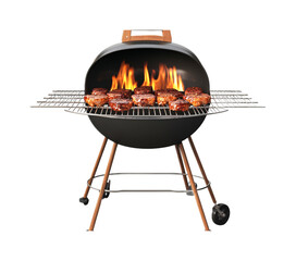 Barbecue Grill for Outdoor Cooking and Entertaining - Isolated on White Background
